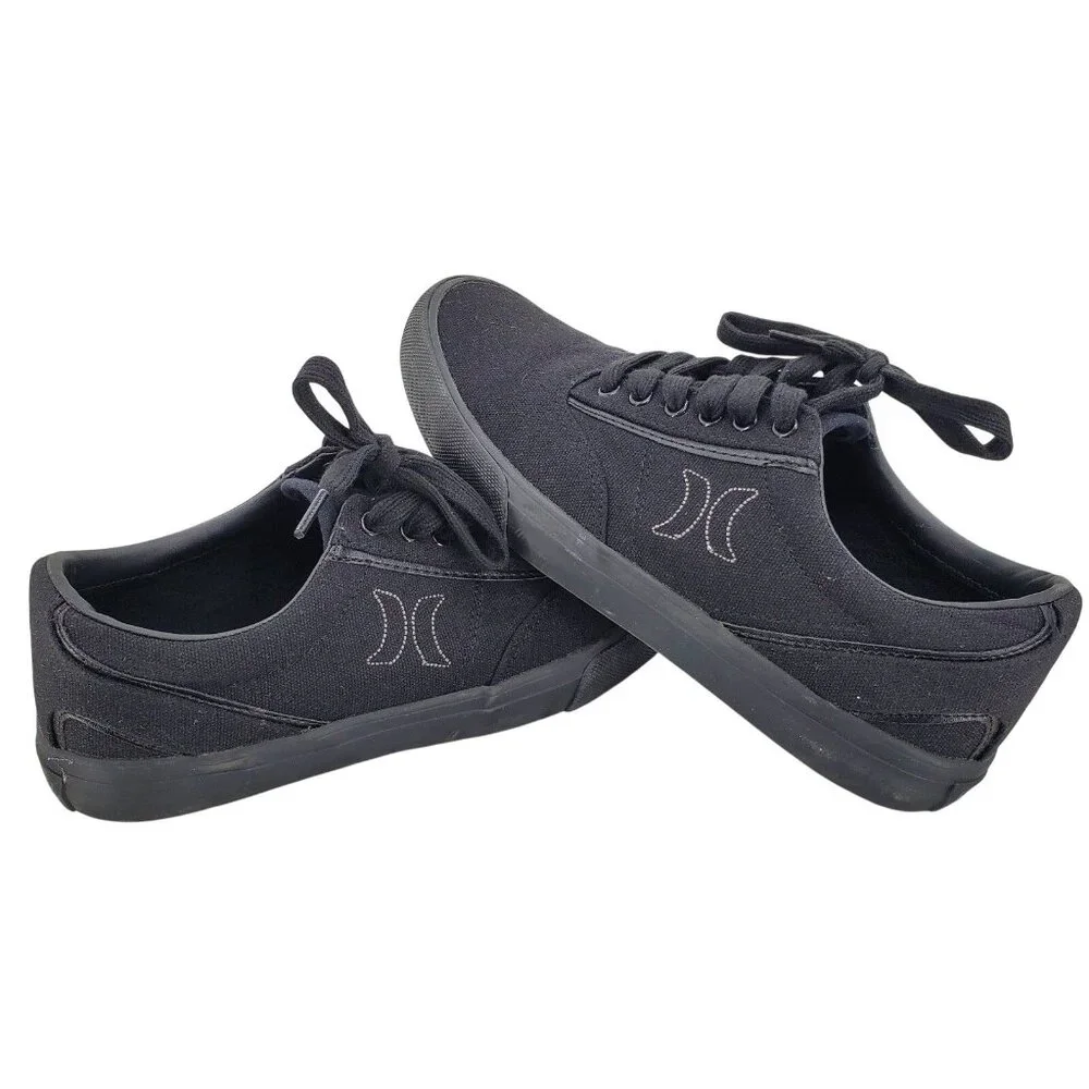 Hurley 8 Sneaker Men Arlo Canvas Lace-up Casual Shoes Classic Black Athleisure